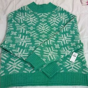 Old Navy Holiday Print Mock-Neck Sweater